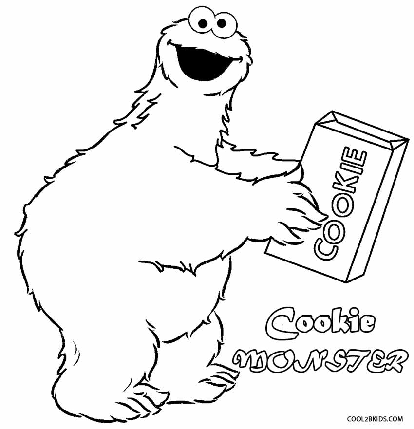 Printable Cookie Monster Coloring Pages For Kids | Cool2bKids