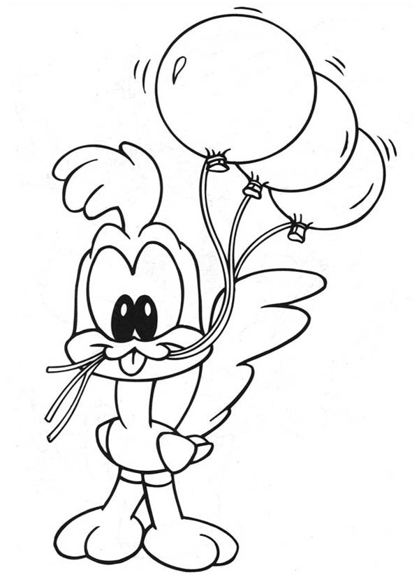 Printable Baby Looney Tunes Baby Road Runner Coloring Pages 2