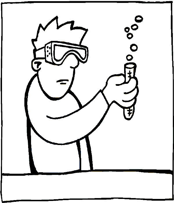 Chemistry coloring page