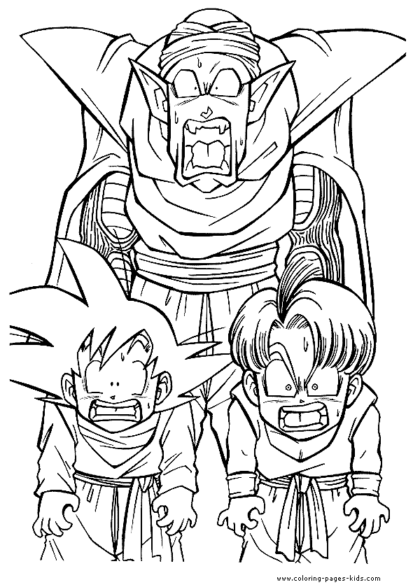 Dragon Ball Z Printable - Coloring Pages for Kids and for Adults