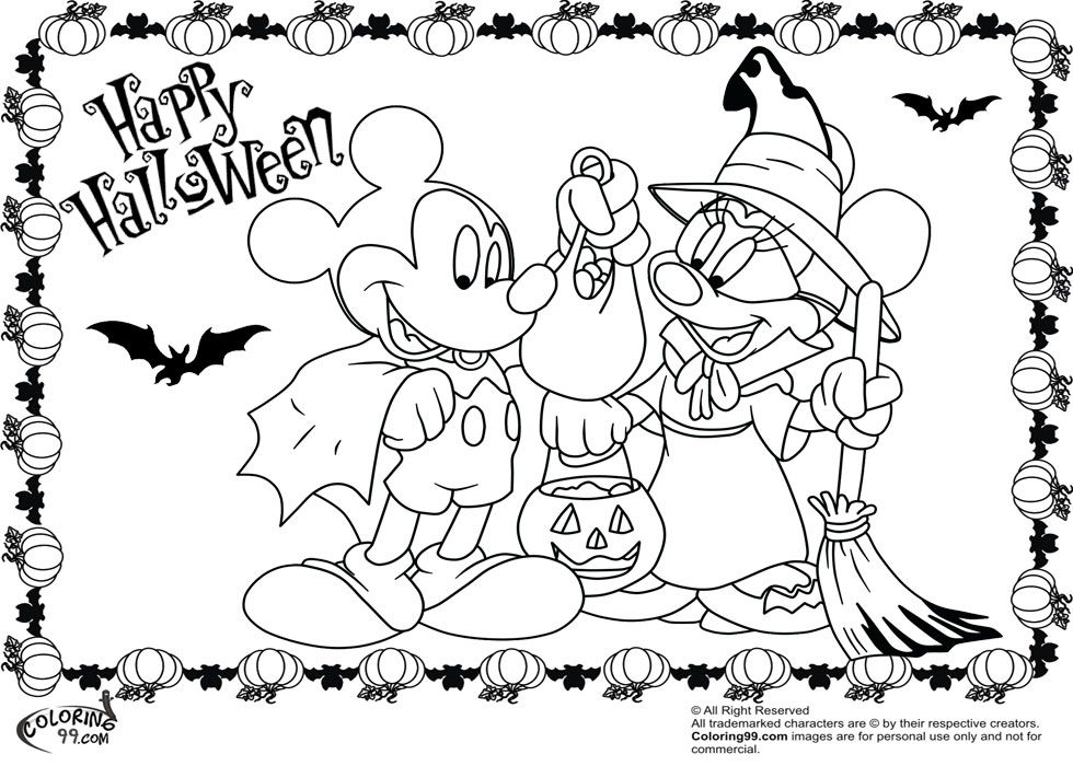 Mickey Mouse Halloween Coloring Pages (20 Pictures) - Colorine.net ...