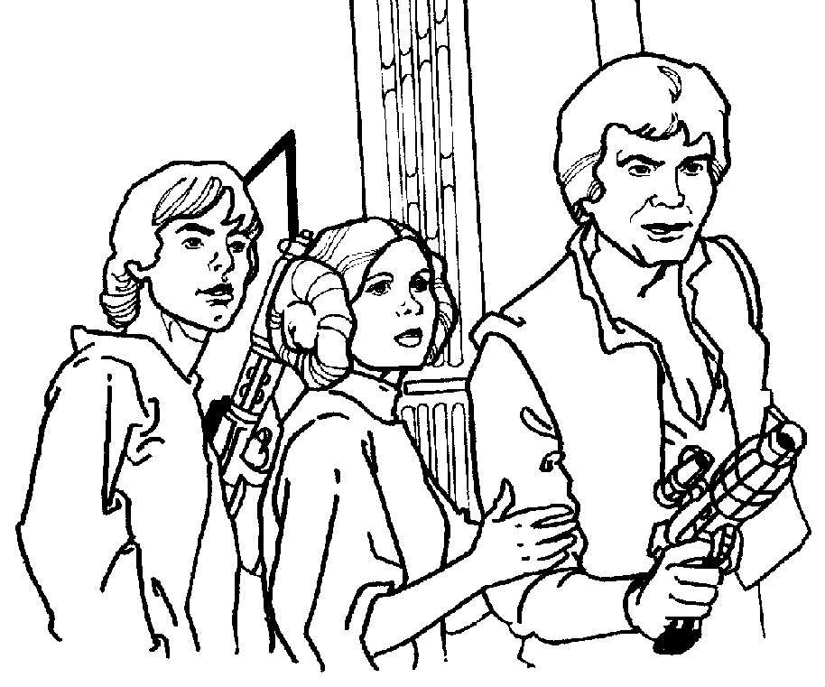 Star wars leia coloring pages download and print for free