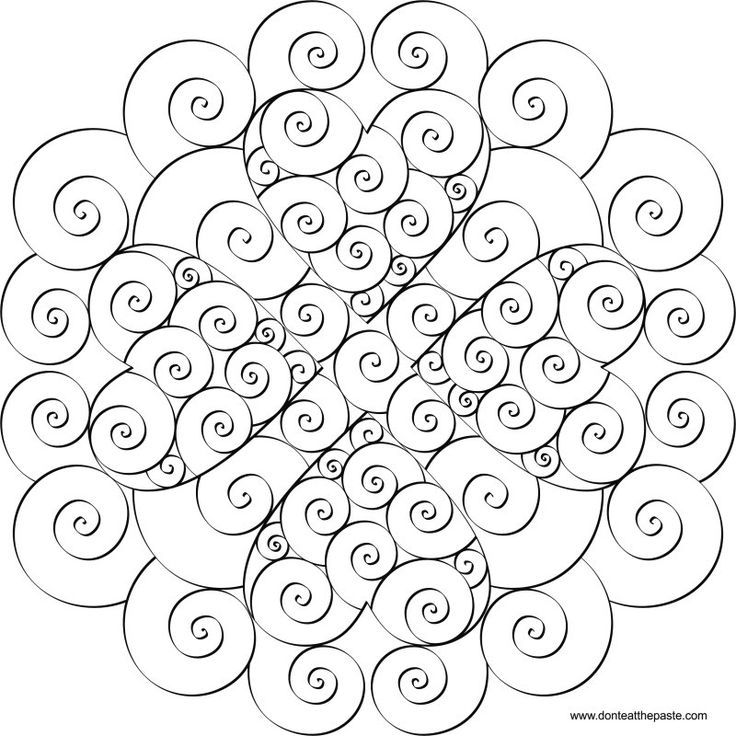 Don't Eat the Paste: Heart Swirl Mandala- in transparent PNG and ...