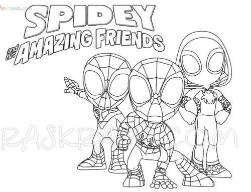 Spidey And His Amazing Friends Coloring Pages - Coloring Home