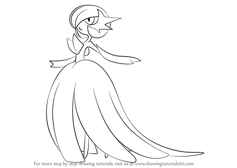 Learn How to Draw Mega Gardevoir from Pokemon (Pokemon) Step by Step :  Drawing Tutorials