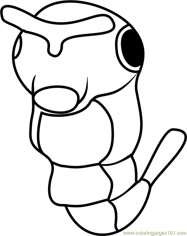 Caterpie Pokemon GO Coloring Page for Kids - Free Pokemon GO Printable Coloring  Pages Online for Kids - ColoringPages101.com | Coloring Pages for Kids