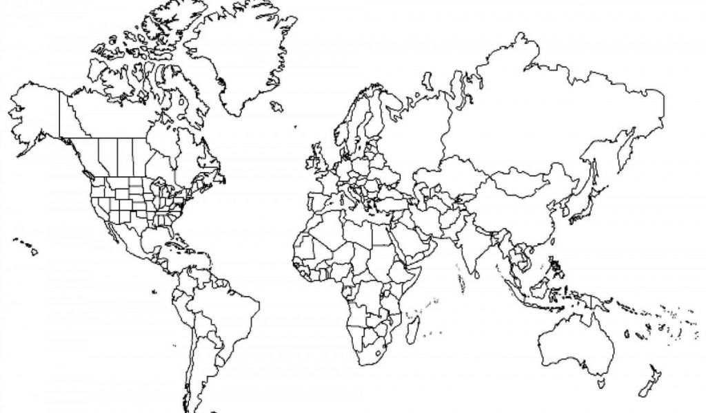 coloring pages of the world map coloring home
