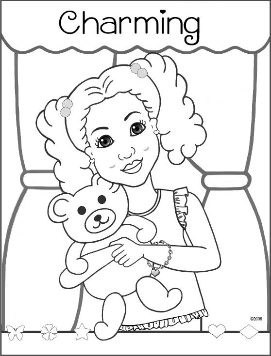 Coloring Pages for African American girls - Charmz Girl: Maya