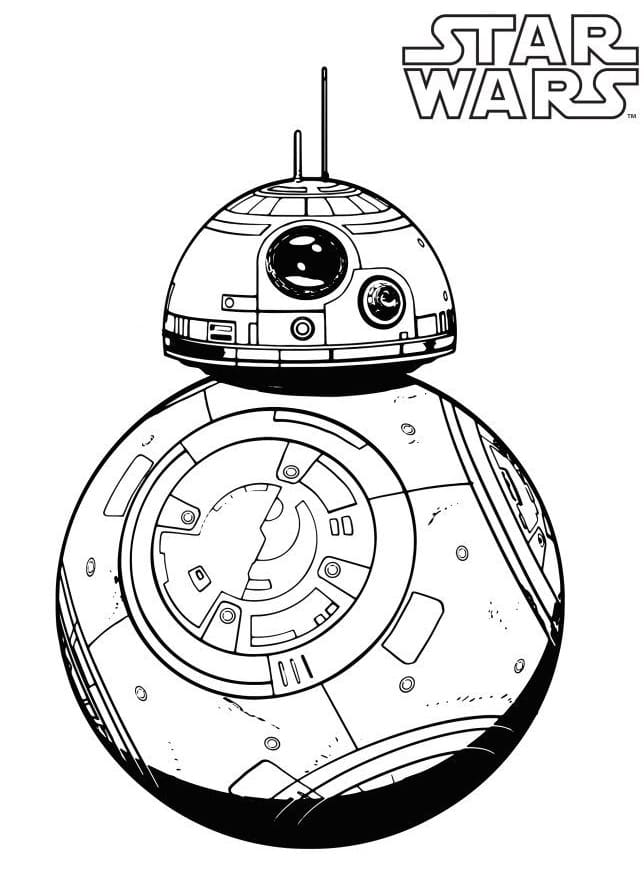 BB-8 to Print Coloring Page - Free Printable Coloring Pages for Kids