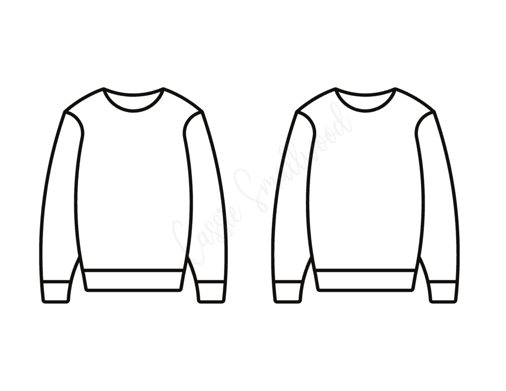 THE BEST Ugly Sweater Templates - Coloring Home