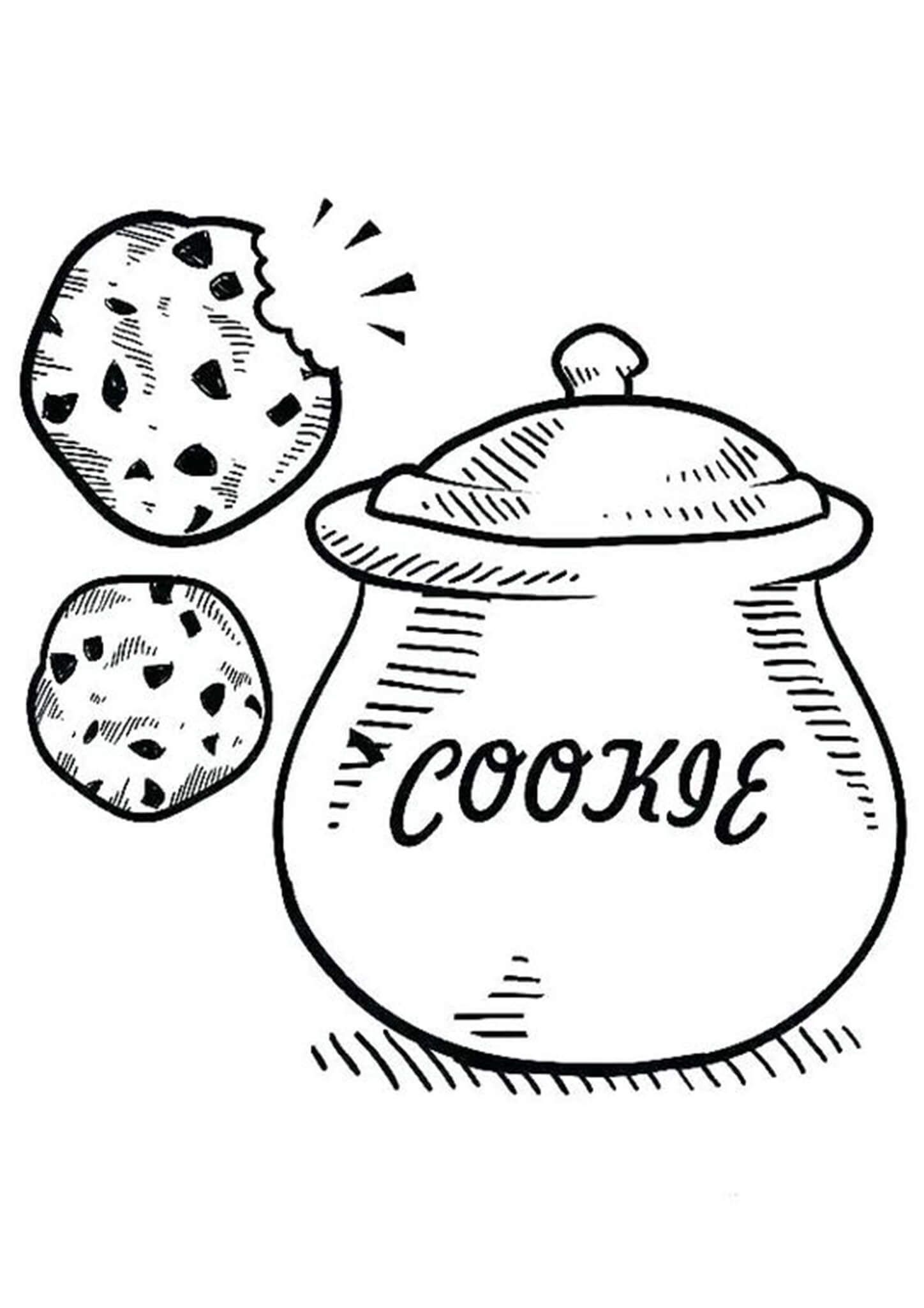 Freee Cookie Coloring Pages Pdf For Kids - Coloringfolder.com