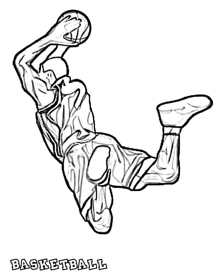 Basketball - Coloring Pages for Kids and for Adults