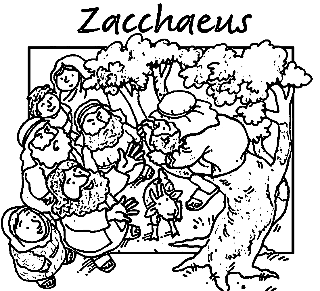 Zacchaeus Coloring Page Kids - Coloring Home