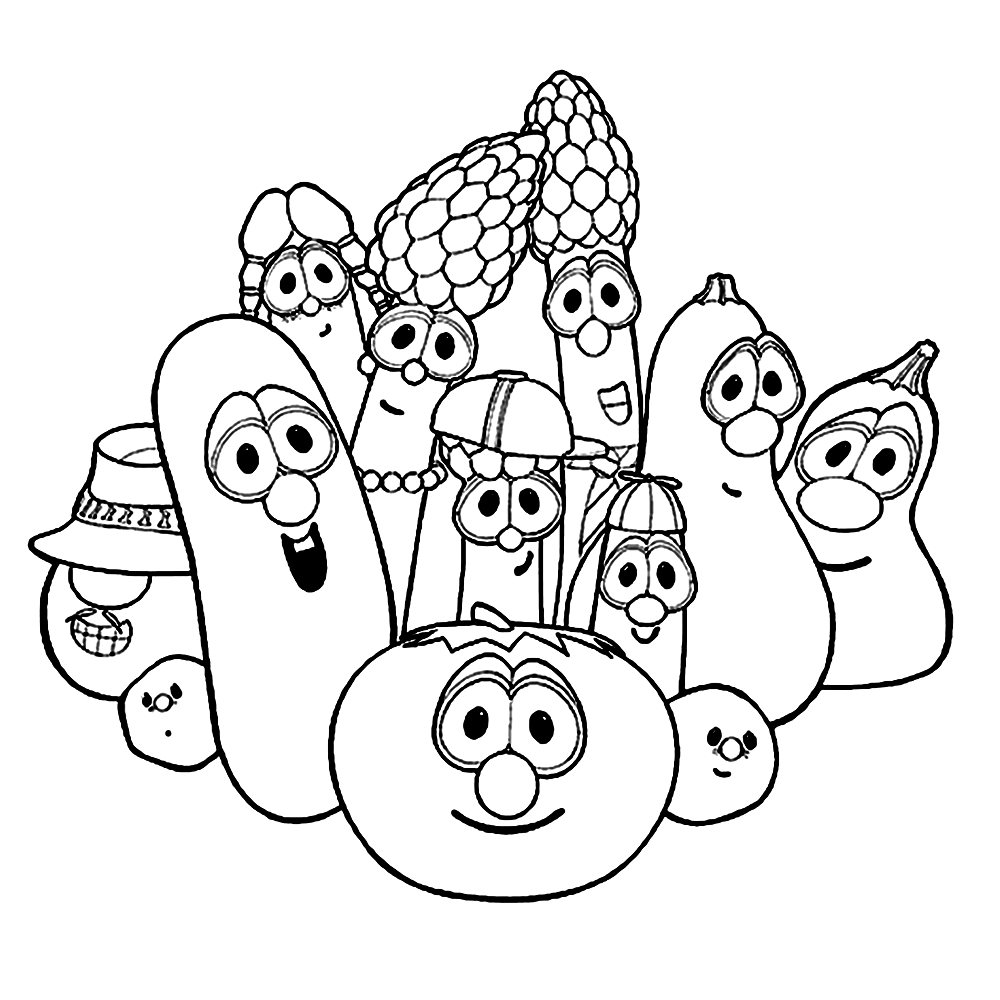 Veggie Tales Coloring Pages   Coloring Home