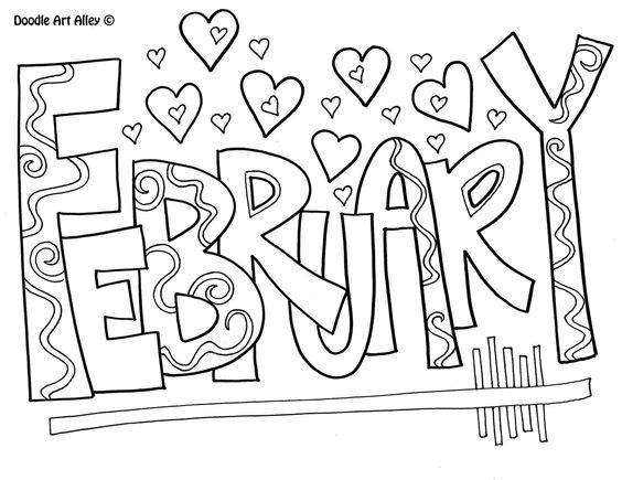 doodle art coloring pages online smlf. months of the year doodle ...