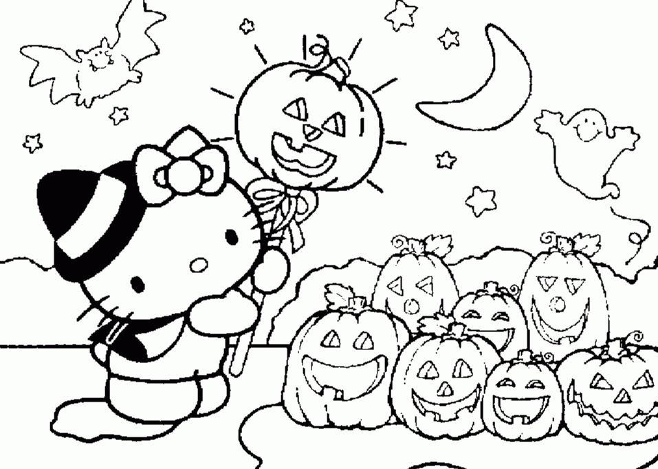 Hello Kitty Coloring Pages Cute Princess | Cartoon Coloring pages ...