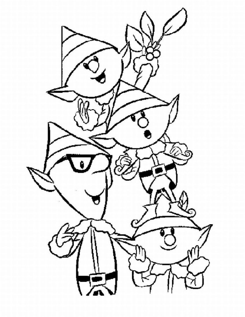 Elf On The Shelf Coloring Pages To Print - Coloring Home