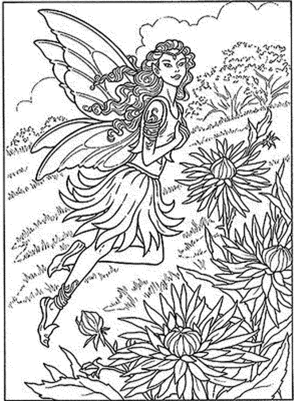 fairy coloring pages for adults - Printable Kids Colouring Pages