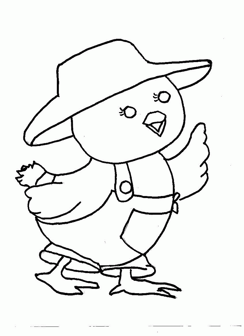 Baby Chick Coloring Pages - ClipArt Best