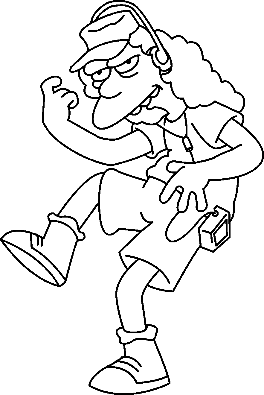Free Simpsons coloring pages , letscoloringpages.com , Men with ...