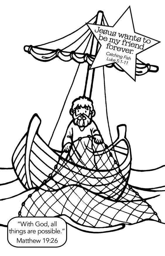 Fishing With Jesus Coloring Page - Yahoo Image Search Results ...
