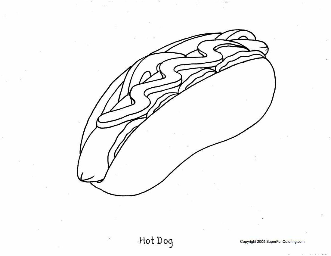 Food Coloring Pages - Free Printable Coloring Sheets of Food