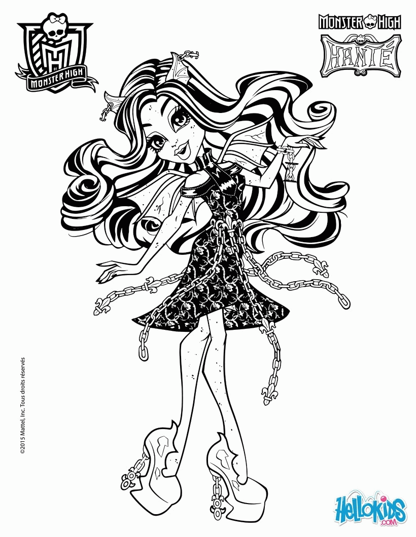 MONSTER HIGH coloring pages - MONSTER HIGH free