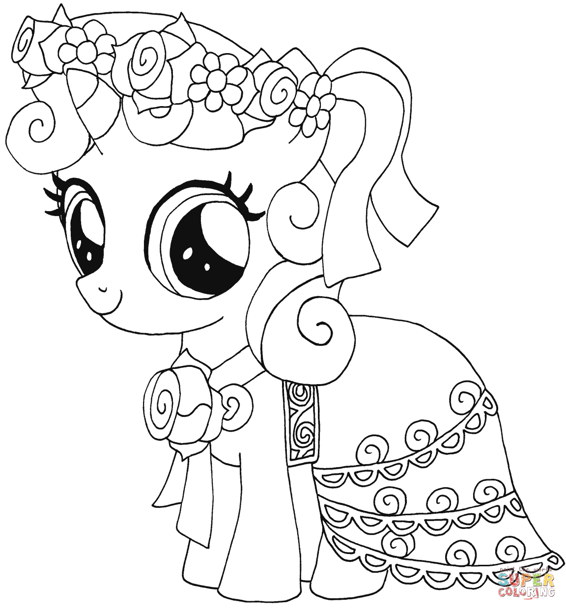My Little Pony Sweetie Belle coloring page | Free Printable ...