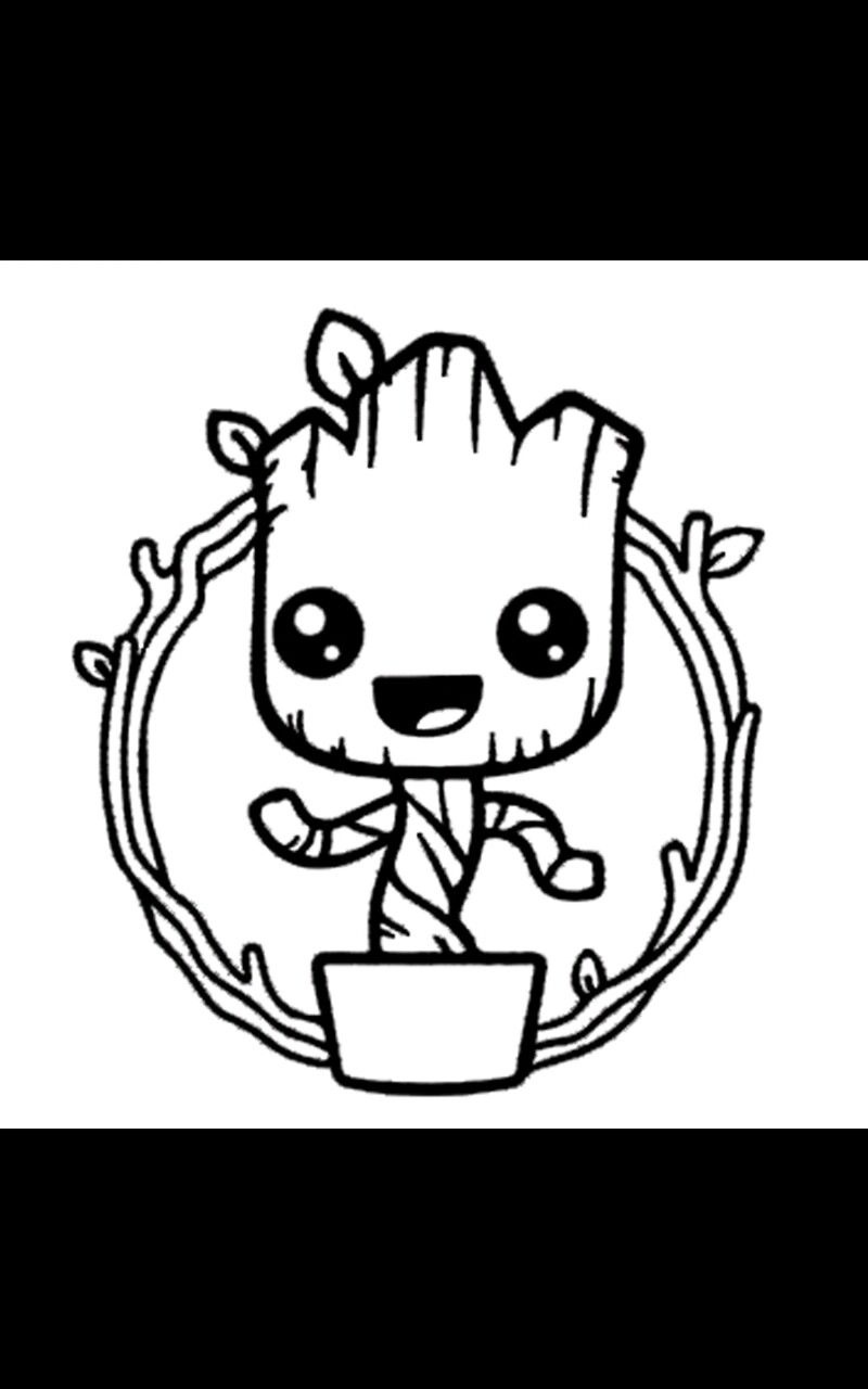 Baby Groot Coloring Page | Groot, Coloring pages, Crafty gifts