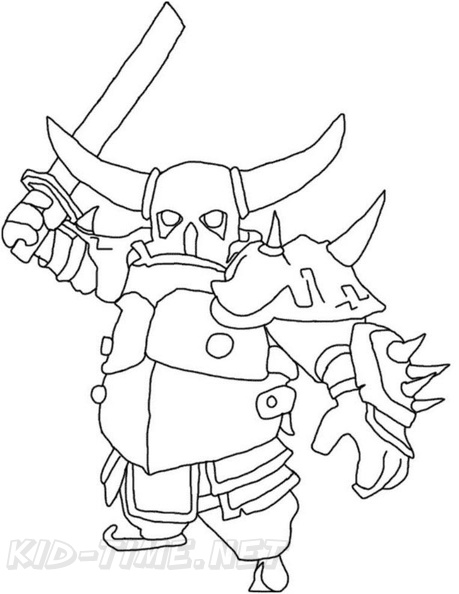 Clash of Clans Coloring Book Page | Free Coloring Book Pages ...
