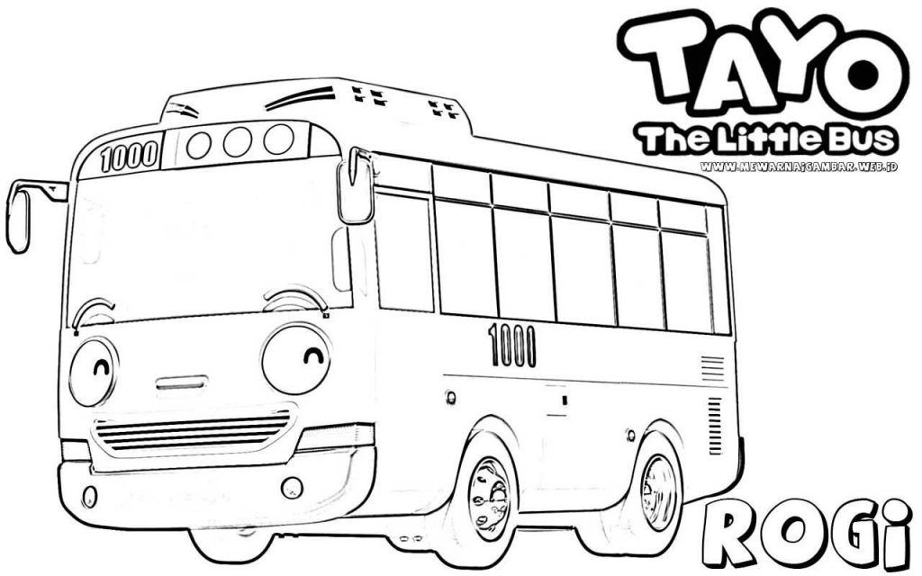  Tayo  The Little Bus Coloring Pages Coloring Home