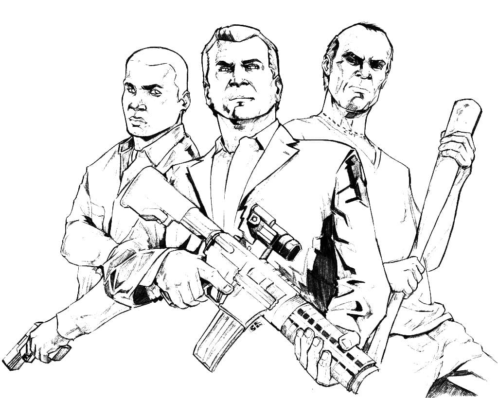 GTA 5 Coloring Pages - Coloring Home