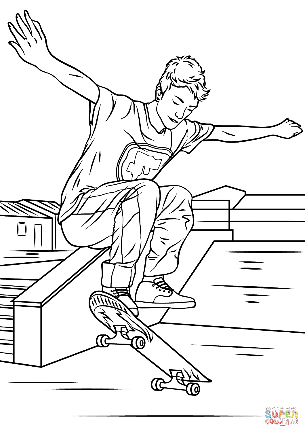 Рисунок скейтера