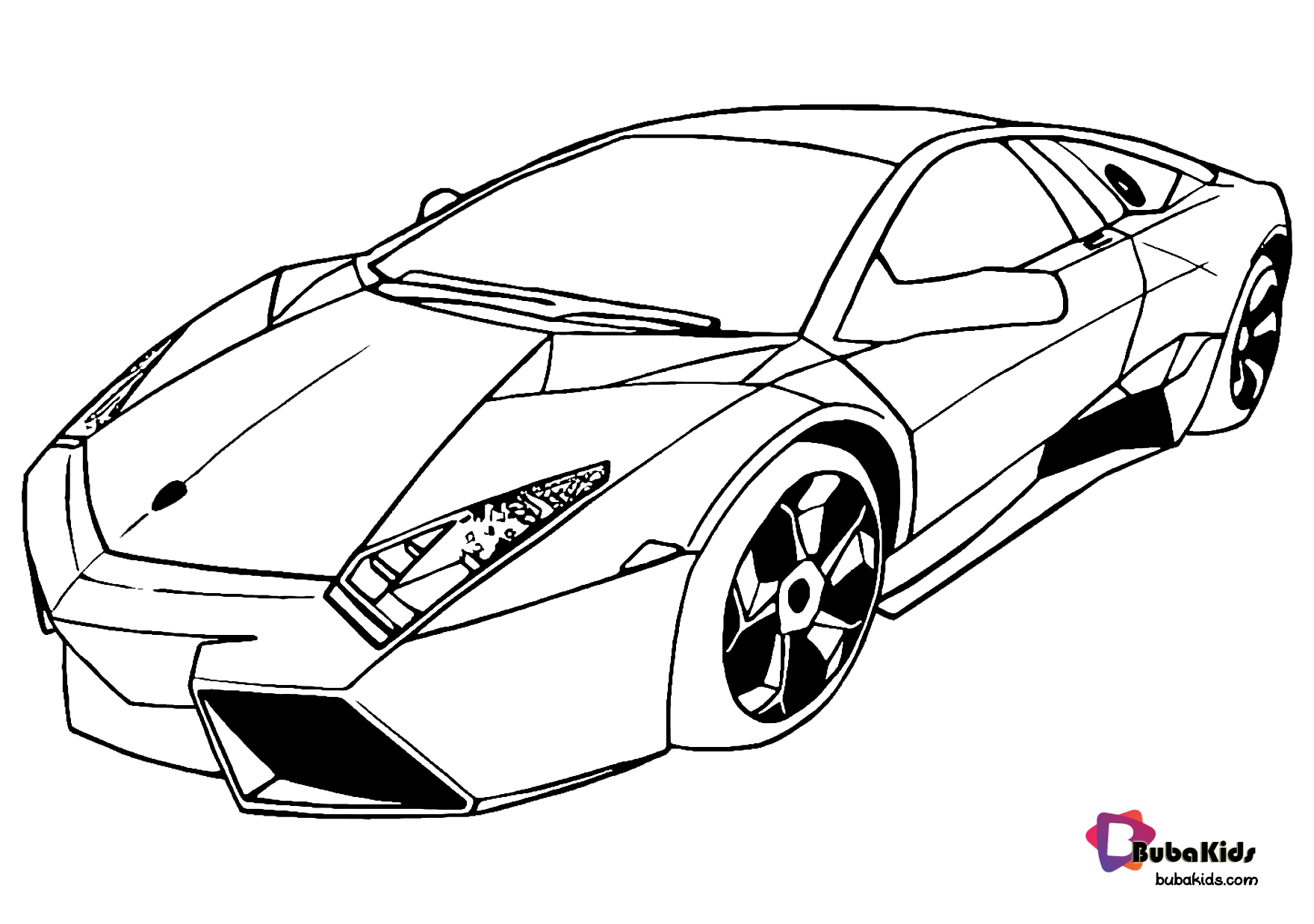 Free Download And Printable Super Car Coloring Page In 2020. Cars