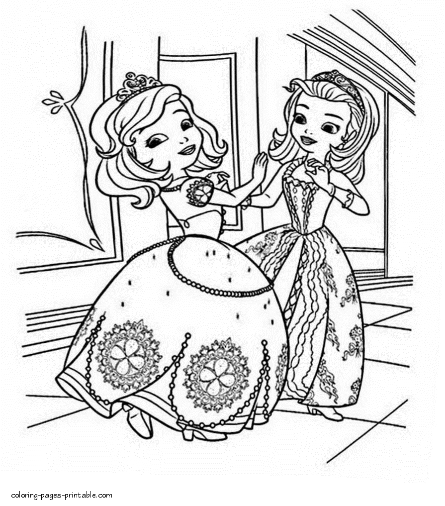 Sofia The First Coloring Pages Sheet Games Page Images Amber – Slavyanka