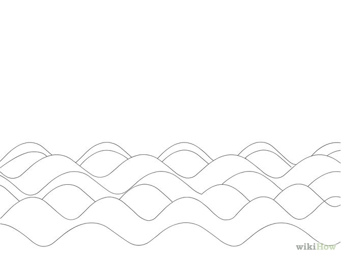 Wave coloring pages