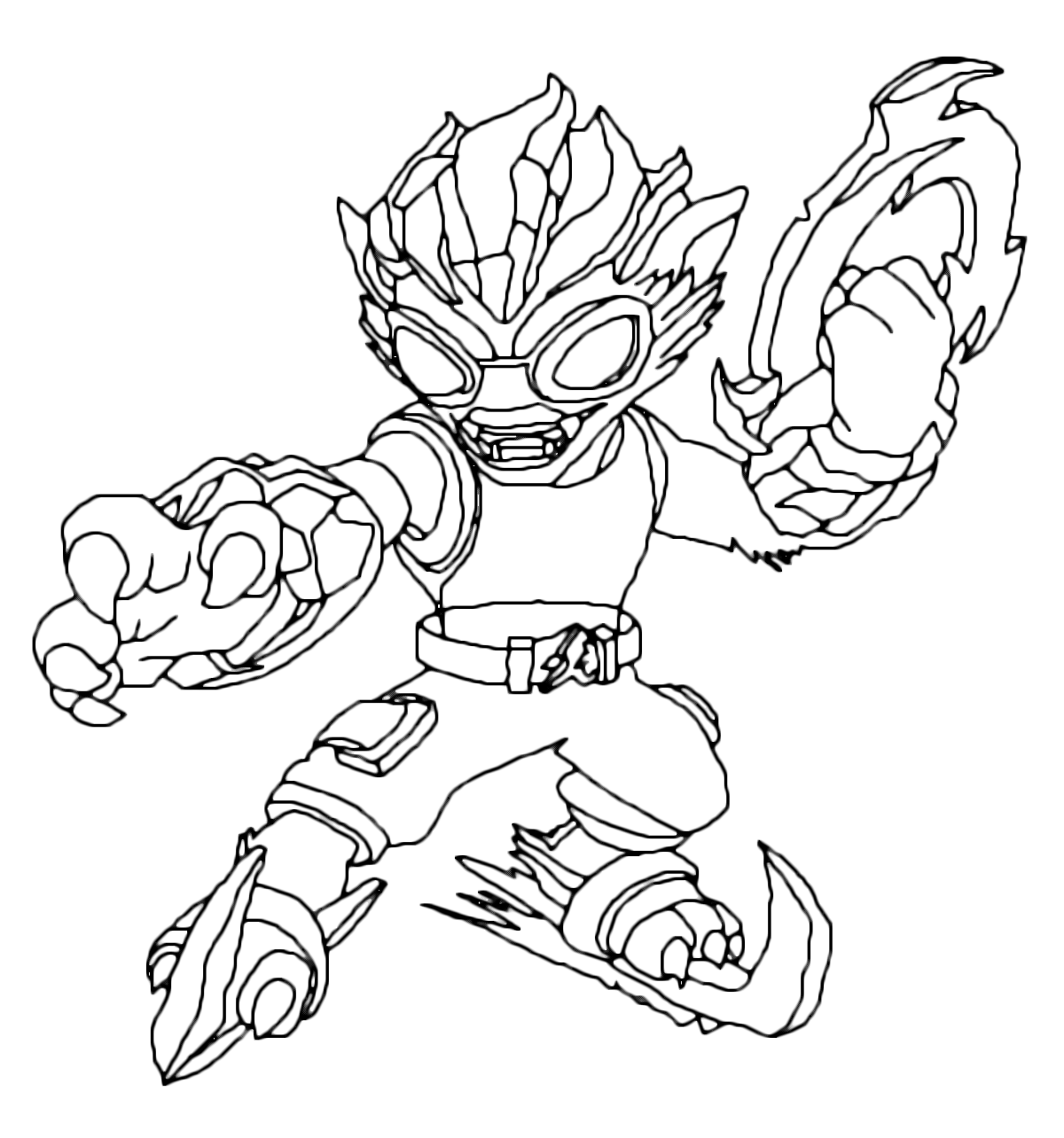 Freeze blade coloring pages