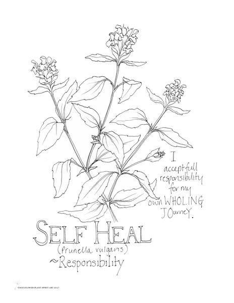 Self Heal (Responsibility) Coloring Page - My Soulflower