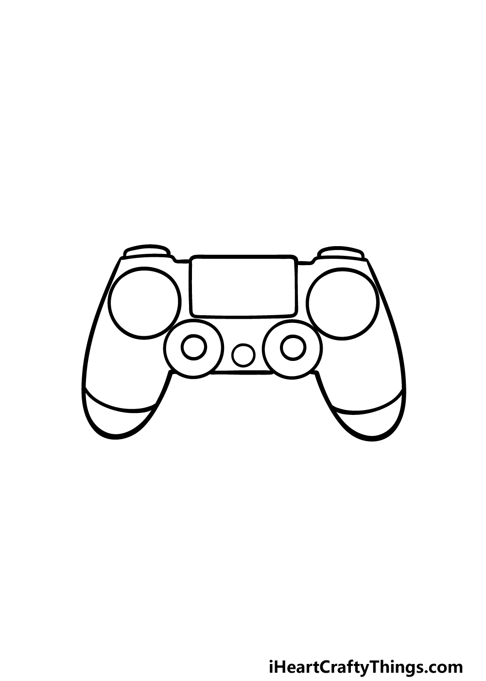 Ps4 Controller Drawing How To Draw A Ps4 Controller Step By Step Coloring Home