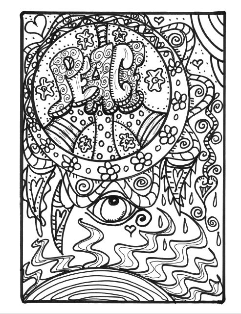 Hippie Coloring Pages Gallery - Whitesbelfast.com