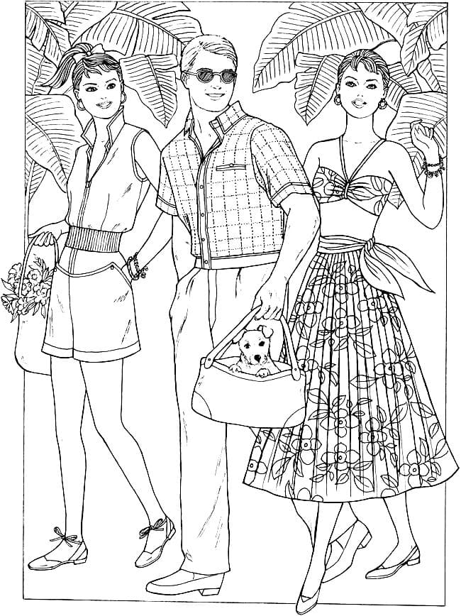 Fashion Coloring Pages - Print for free | WONDER DAY — Coloring pages for  children and adults