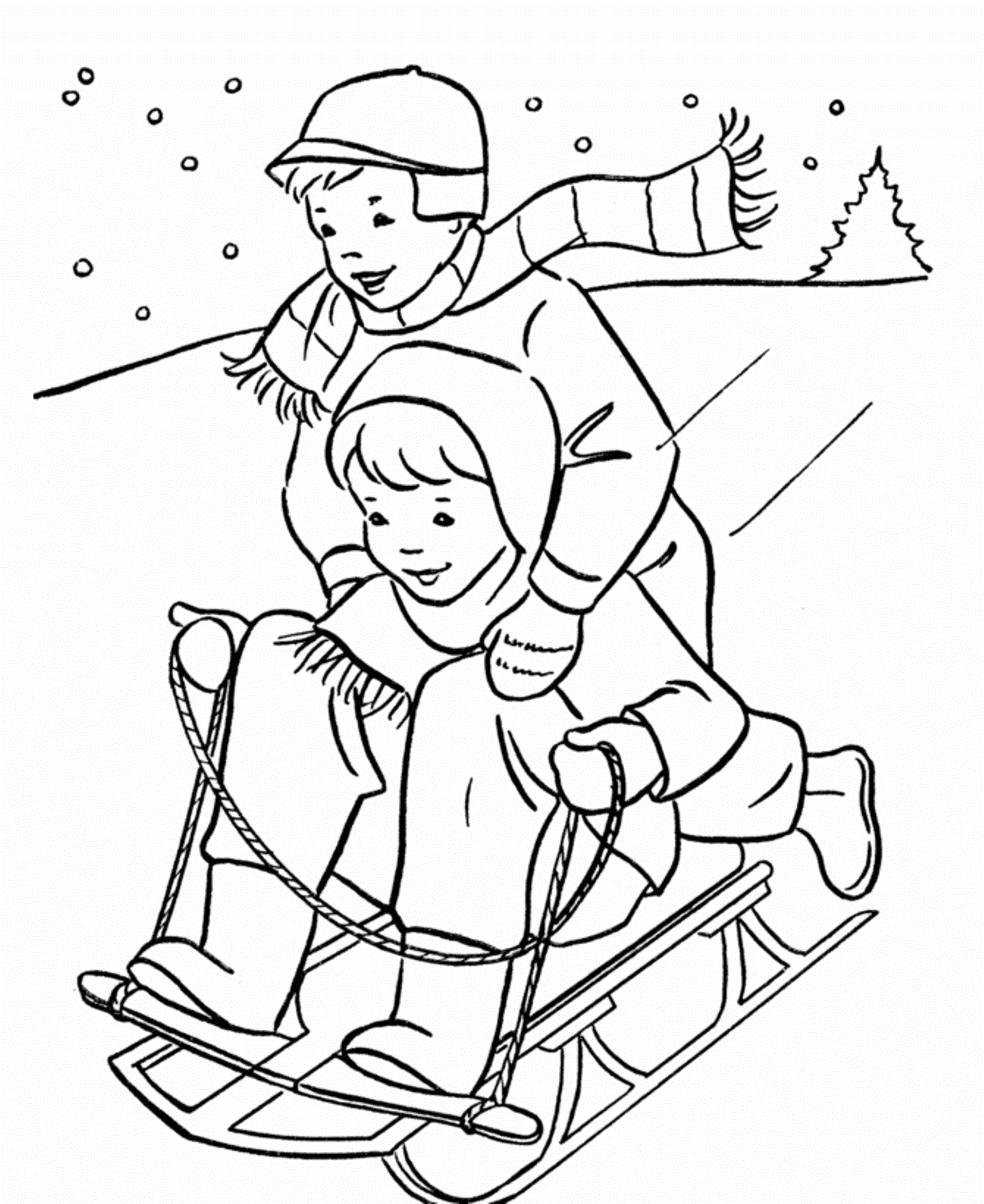 Download Coloring Pages Children Playing - Coloring Home