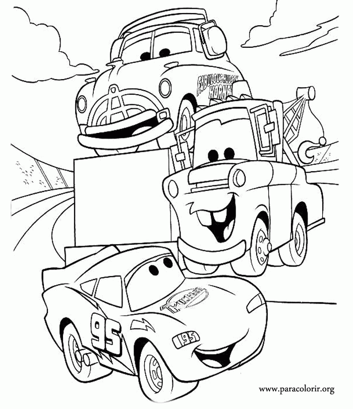 Preschoolers Free Coloring Pages Of Cars 2 Lightning Mcqueen ...