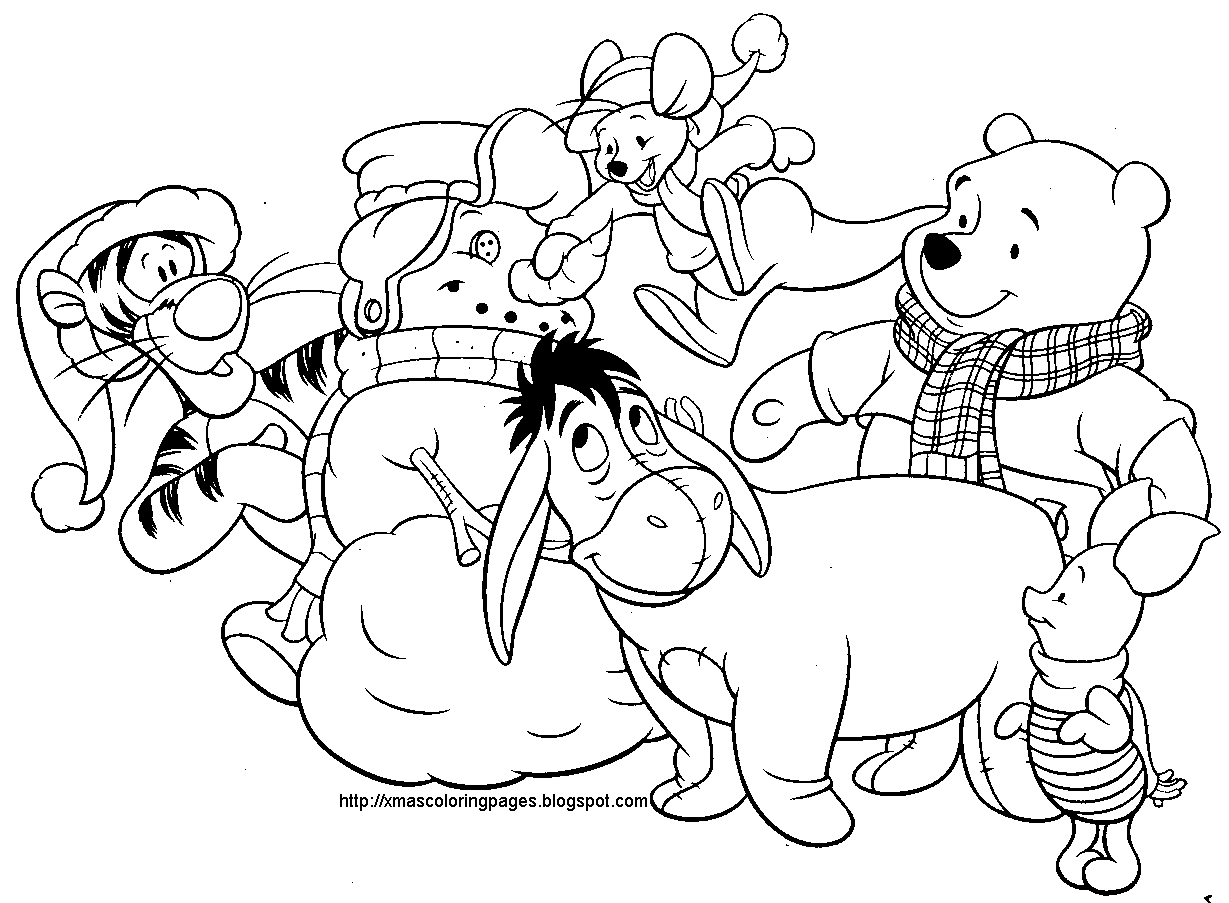 Coloring Pages Christmas Disney - Coloring Home