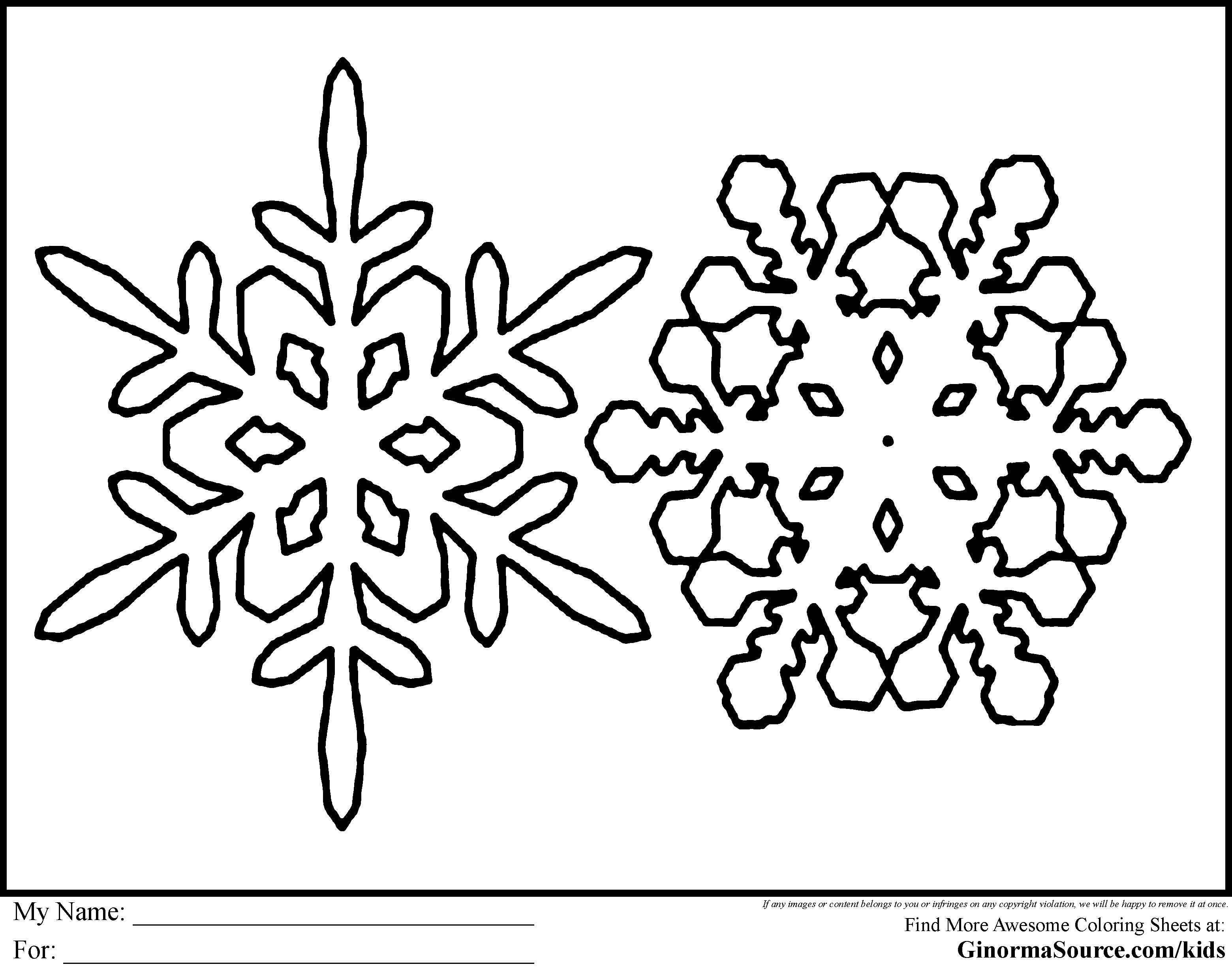 Related Snowflake Coloring Pages item-2736, Snowflake Coloring ...