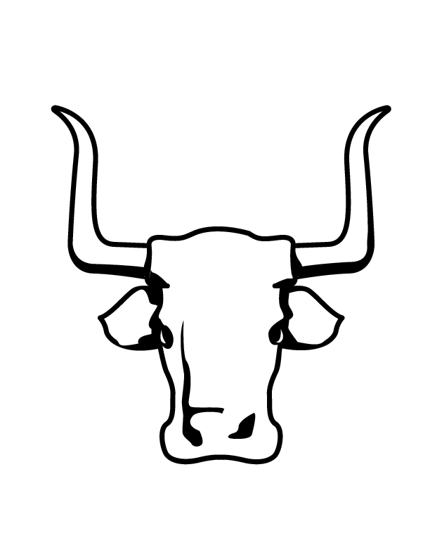 Bull Coloring Page - Coloring Pages for Kids and for Adults