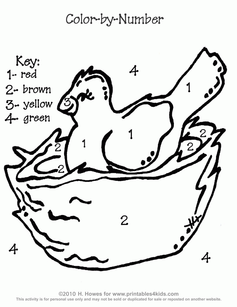 8 Pics of Bird Nest Free Printable Coloring Pages - Letter N Nest ...