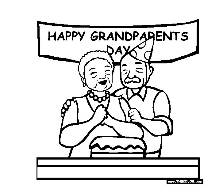 Free, Printable Grandparents Day Coloring Pages