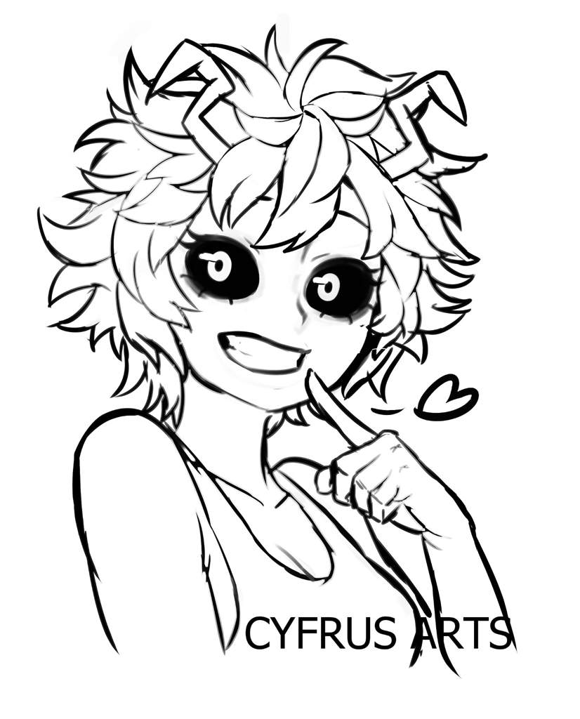 Download or print this amazing coloring page: Mina ashido dooble | My Hero ...