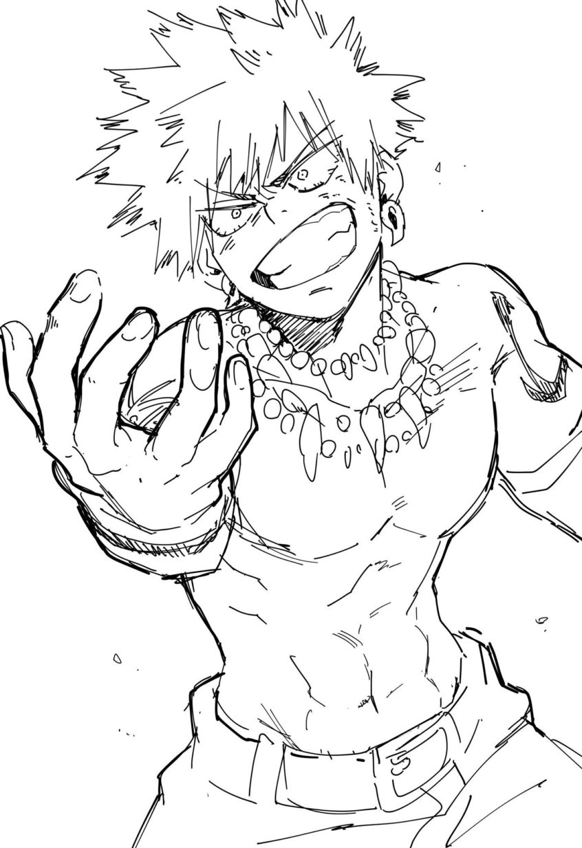 Deku Coloring Pages My Hero Academia - Coloring Home